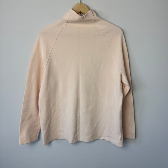 COS KNITTED POLO NECK JUMPER ORGANIC COTTON LIGHT PINK - Picture 13 of 13